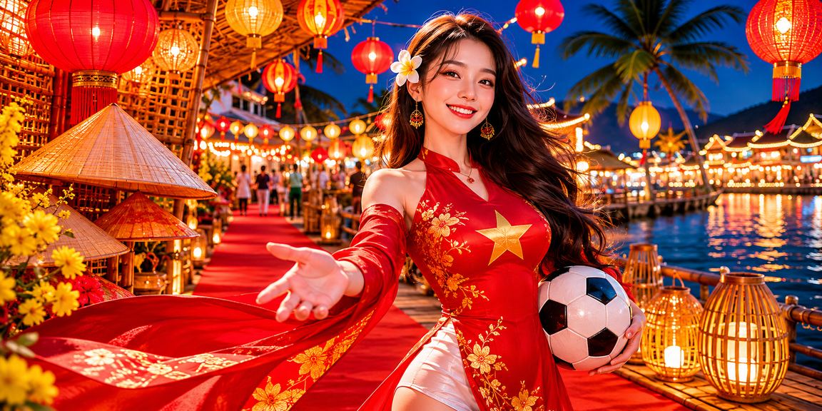 Người phụ nữ đội nón lá xem kèo bóng đá trực tuyến tại Phú Quốc